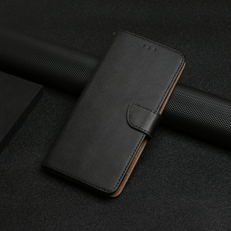 For TCL 505 Genuine Leather Fingerprint-proof Flip Phone Case(Black) - More Brand by PMC TechLife | Online Shopping South Africa | PMC TechLife | Buy Now Pay Later Mobicred