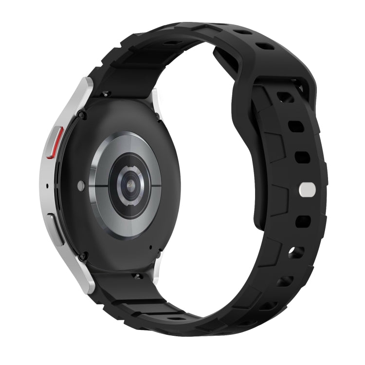 18mm Armor Silicone Watch Band(Black) - 18mm Bands by PMC TechLife | Online Shopping South Africa | PMC TechLife | Buy Now Pay Later Mobicred