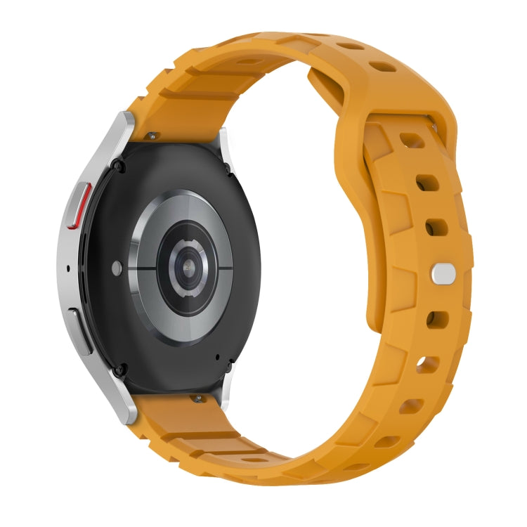 18mm Armor Silicone Watch Band(Yellow) - 18mm Bands by PMC TechLife | Online Shopping South Africa | PMC TechLife | Buy Now Pay Later Mobicred