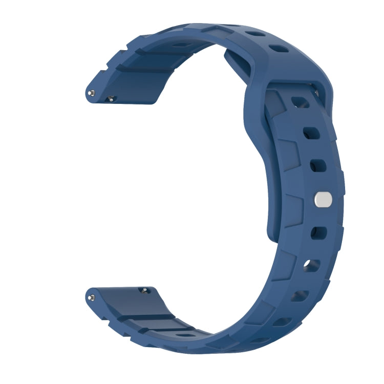 22mm Armor Silicone Watch Band(Dark Blue) - 22mm Bands by PMC Jewellery | Online Shopping South Africa | PMC Jewellery