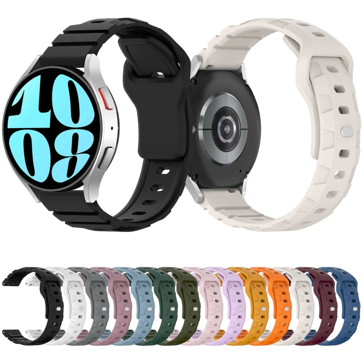 18mm Armor Silicone Watch Band(Black) - 20mm Bands by PMC Jewellery | Online Shopping South Africa | PMC Jewellery