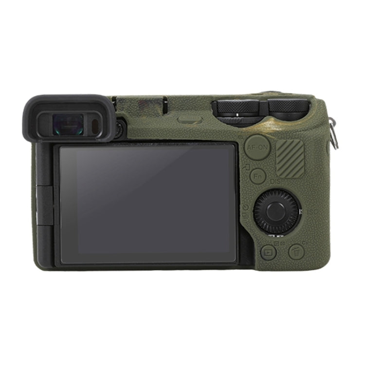 For Sony ILCE-6700 / A6700 Litchi Texture Soft Silicone Protective Case(Camouflage) - Protective Case by PMC TechLife | Online Shopping South Africa | PMC TechLife | Buy Now Pay Later Mobicred