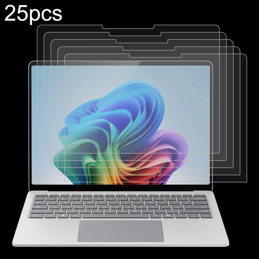 For Microsoft Surface Laptop 7 13.8 25pcs 9H 0.3mm Explosion-proof Tempered Glass Film - Screen Protection Film by PMC Jewellery | Online Shopping South Africa | PMC Jewellery | Buy Now Pay Later Mobicred