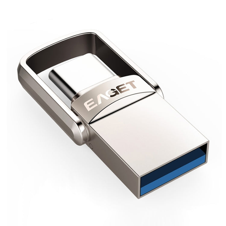 EAGET 64G USB 3.1 + USB-C Interface Metal Twister Flash U Disk, with Micro USB Adapter & Lanyard - free shipping - PMC Jewellery - Order now!