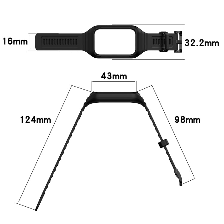 For Honor Band 10 / 9 Armor Integrated Silicone Watch Band(Creamy White) - free shipping - PMC TechLife - Order now!
