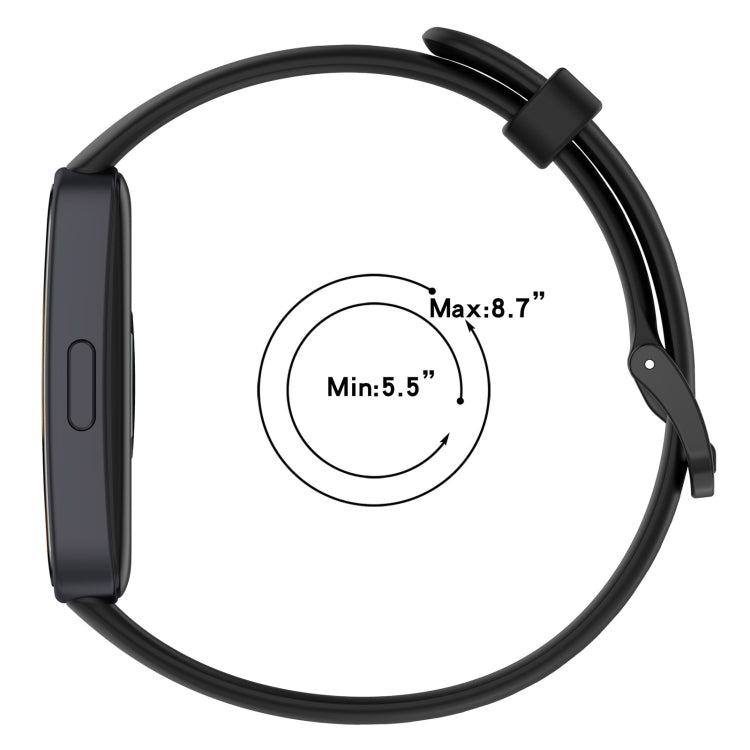 For Huawei Band 9 / 9 NFC Solid Color Colorful Buckle Silicone Watch Band(Purple) - Watch Bands by PMC TechLife | Online Shopping South Africa | PMC TechLife