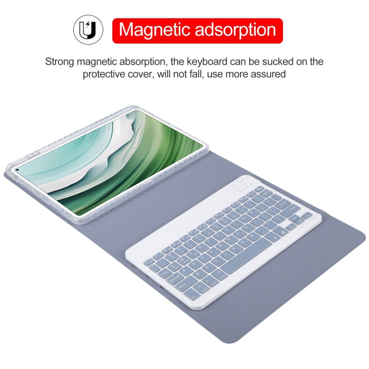 For Huawei MatePad Pro 11 2024 / 2022 Square Button Backlight Bluetooth Keyboard Rotatable Holder Leather Case(Lavender Purple) - Huawei Keyboard by PMC TechLife | Online Shopping South Africa | PMC TechLife