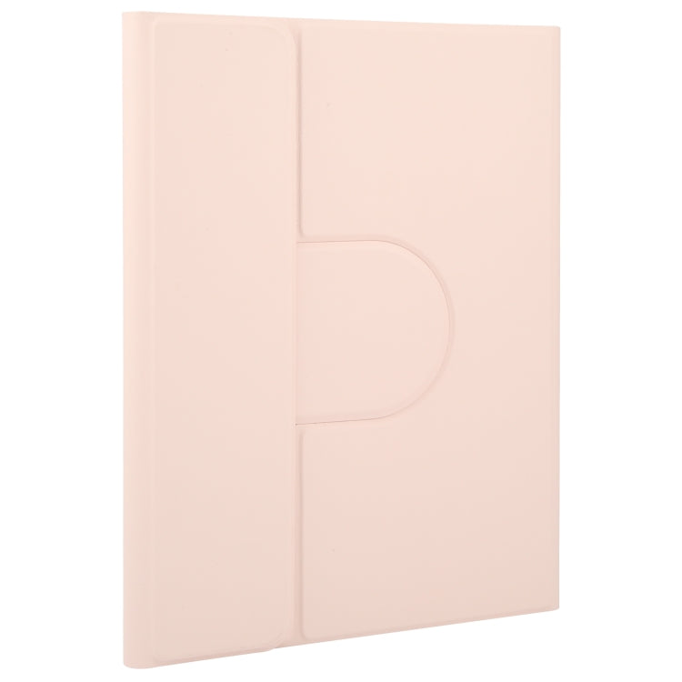 For Xiaomi Pad 6 Round Button Bluetooth Keyboard Rotatable Holder Leather Case with Touchpad(Rose Gold) - free shipping - PMC TechLife - Order now!