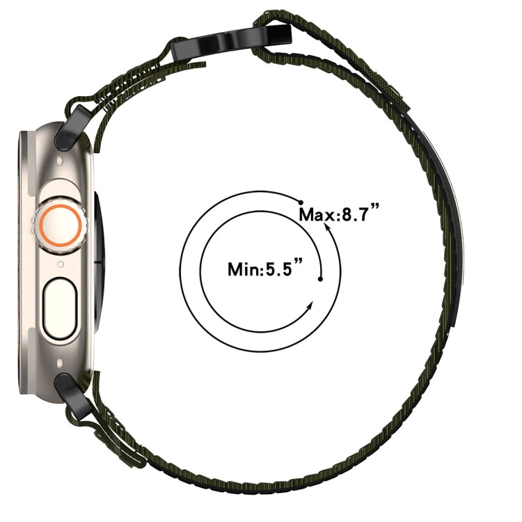 For Apple Watch Series 6 40mm Nylon Hook And Loop Fastener Watch Band(Grey) - Watch Bands by PMC TechLife | Online Shopping South Africa | PMC TechLife | Buy Now Pay Later Mobicred