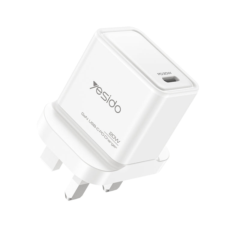 Yesido YC79 PD20W Dual Port Type-C GaN Charger, UK Plug - USB Charger by Yesido | Online Shopping South Africa | PMC Jewellery | Buy Now Pay Later Mobicred