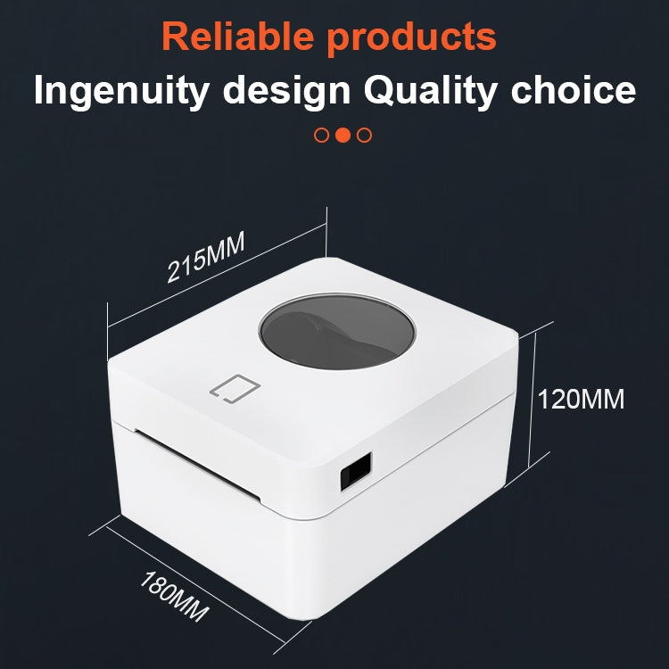 ZJ-9250 100x150mm USB Thermal Label Printer, Plug:AU Plug(White) - Receipt Printers by PMC TechLife | Online Shopping South Africa | PMC TechLife | Buy Now Pay Later Mobicred