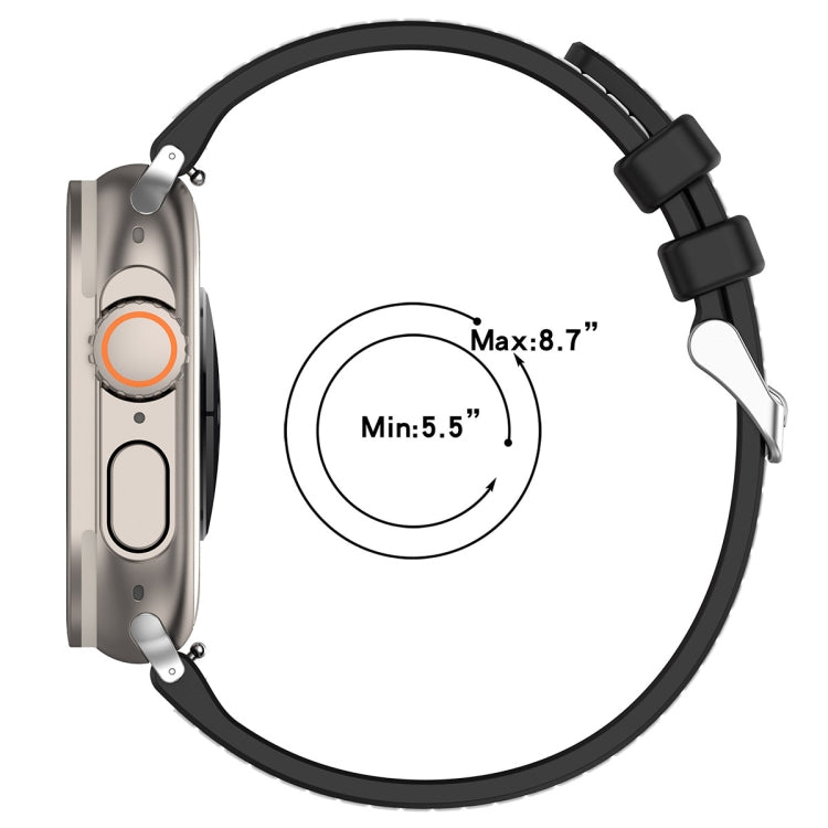 For Apple Watch SE 40mm Ordinary Buckle Hybrid Nylon Braid Silicone Watch Band(Grey) - Watch Bands by PMC TechLife | Online Shopping South Africa | PMC TechLife | Buy Now Pay Later Mobicred