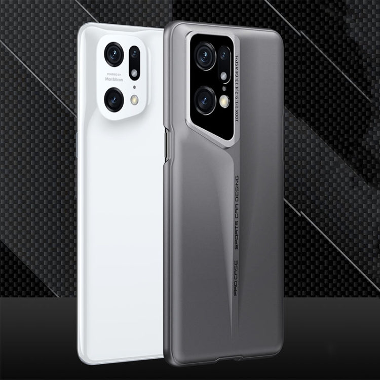 For OPPO Find X5 Pro GKK Blade Ultra-thin Full Coverage Phone Case(Grey) - OPPO Cases by GKK | Online Shopping South Africa | PMC Jewellery | Buy Now Pay Later Mobicred