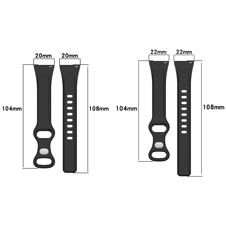 22mm Slim Reverse Buckle Silicone Watch Band(Flesh Pink) - 22mm Bands by PMC TechLife | Online Shopping South Africa | PMC TechLife