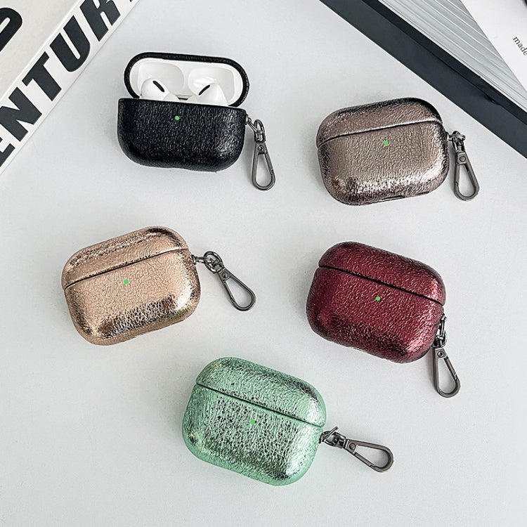 For AirPods 3 Burst Leather Texture Bluetooth Earphone Protective Case(Green) - For AirPods 3 by PMC Jewellery | Online Shopping South Africa | PMC Jewellery | Buy Now Pay Later Mobicred