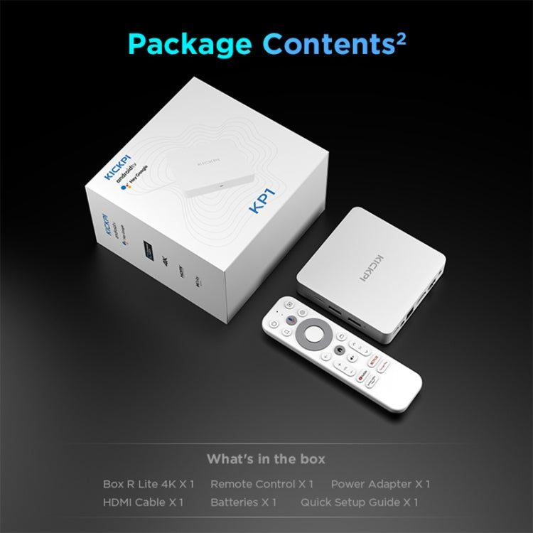 Kickpi KP1 Dual Band WiFi 4K HD Android TV Box, RAM:2GB+32GB(EU Plug) - Amlogic S905 by PMC TechLife | Online Shopping South Africa | PMC TechLife | Buy Now Pay Later Mobicred