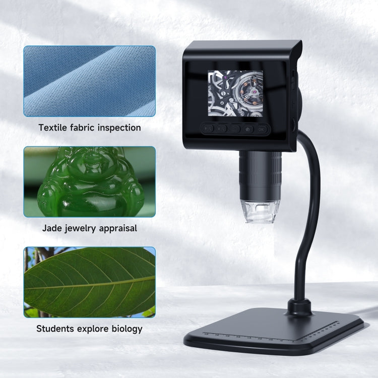 P190 1000X Desktop HD Digital Microscope with 2.4 inch Screen - Digital Microscope by PMC TechLife | Online Shopping South Africa | PMC TechLife | Buy Now Pay Later Mobicred