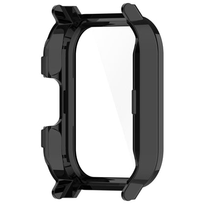 For Xiaomi Haylou Watch 2 LS02 PC + Tempered Film Integrated Watch Protective Case(Black) - Watch Cases by PMC Jewellery | Online Shopping South Africa | PMC Jewellery