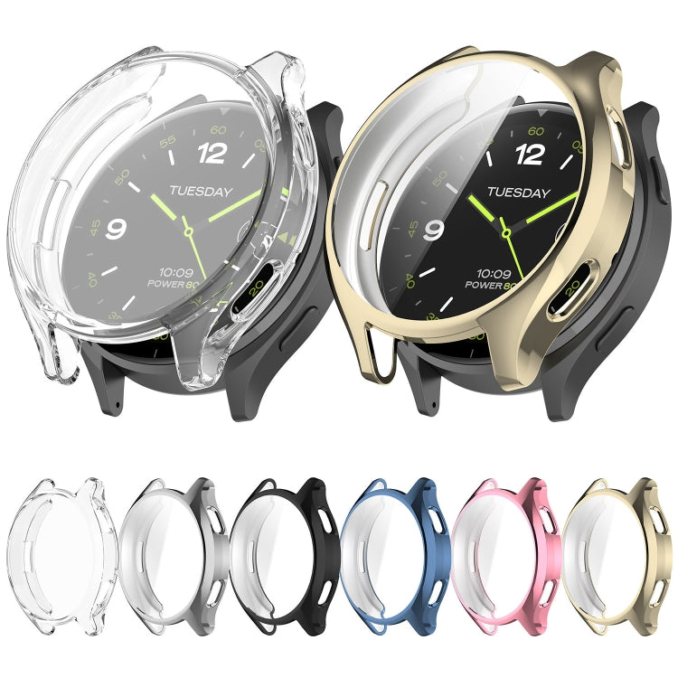 For Xiaomi Watch 2 Full Coverage TPU Electroplated Watch Protective Case(Blue) - Watch Cases by PMC TechLife | Online Shopping South Africa | PMC TechLife