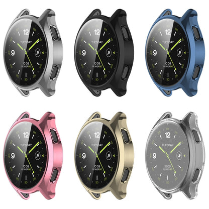 For Xiaomi Watch 2 Full Coverage TPU Electroplated Watch Protective Case(Transparent) - Watch Cases by PMC Jewellery | Online Shopping South Africa | PMC Jewellery