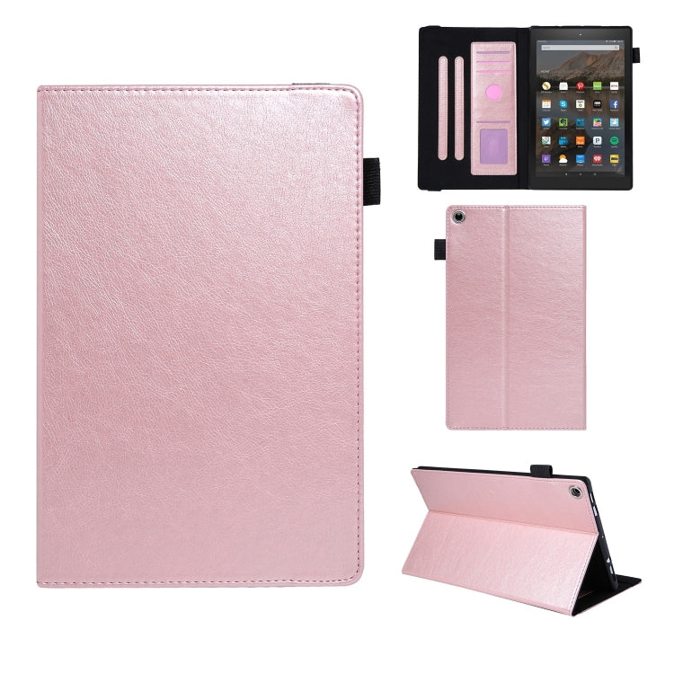 For Amazon Kindle Fire HD10 2017/2019 Extraordinary Series Smart Leather Tablet Case(Rose Gold) - Amazon by PMC TechLife | Online Shopping South Africa | PMC TechLife | Buy Now Pay Later Mobicred