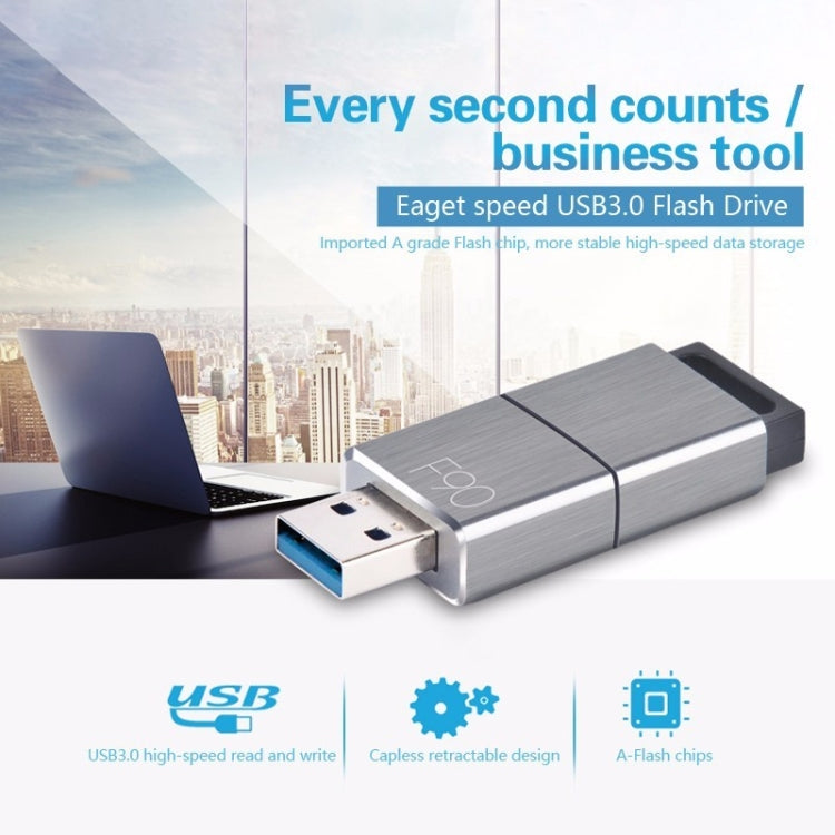 EAGET F90 128G USB 3.0 Interface Metal Flash U Disk - USB Flash Drives by EAGET | Online Shopping South Africa | PMC Jewellery | Buy Now Pay Later Mobicred