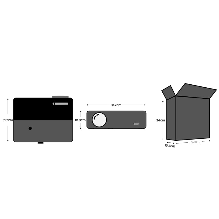 D4000 1080P HD Home Portable LED Projector(AU Plug) - LED Projector by PMC TechLife | Online Shopping South Africa | PMC TechLife | Buy Now Pay Later Mobicred