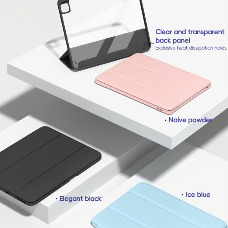 For iPad Pro 11 2022 / 2021 / 2020 ZGA Tri-Fold Voltage Smart Leather Tablet Case(Ice Blue) - free shipping - PMc TechLife - Order now!