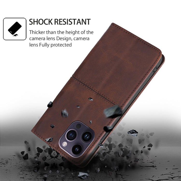 For Motorola Edge 5G 2024 Cow Texture Magnetic Leather Phone Case(Dark Brown) - Motorola Cases by PMC Jewellery | Online Shopping South Africa | PMC Jewellery | Buy Now Pay Later Mobicred