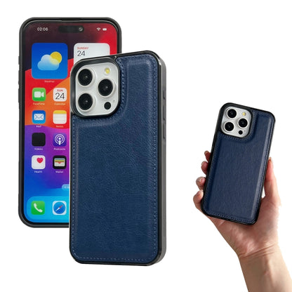 For iPhone 16 Pro Max Multifunctional Seven Cards Wallet Leather Phone Case(Royal Blue) - iPhone 16 Pro Max Cases by PMC Jewellery | Online Shopping South Africa | PMC Jewellery | Buy Now Pay Later Mobicred