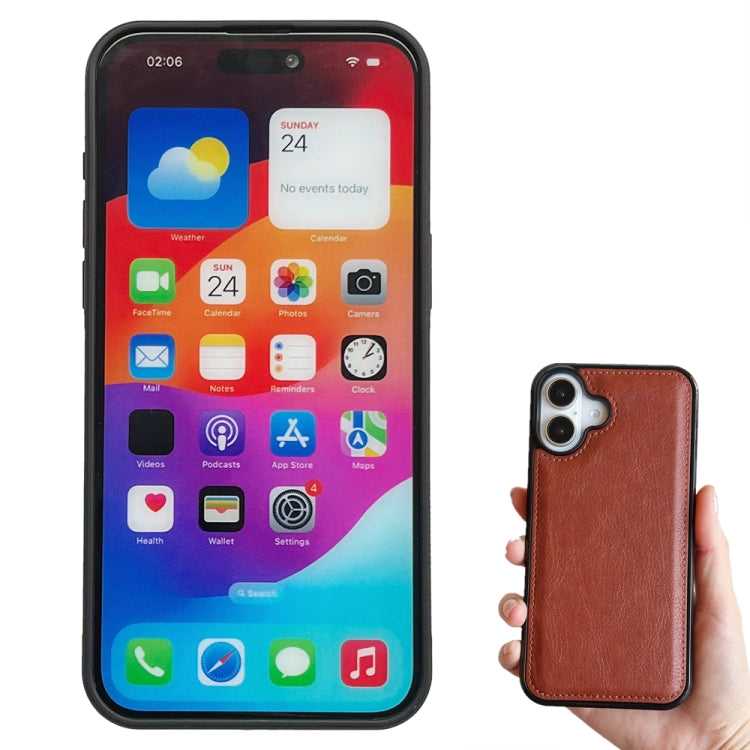 For iPhone 16 Plus Multifunctional 7-Cards Wallet Leather Phone Case(Brown) - iPhone 16 Plus Cases by PMC Jewellery | Online Shopping South Africa | PMC Jewellery | Buy Now Pay Later Mobicred