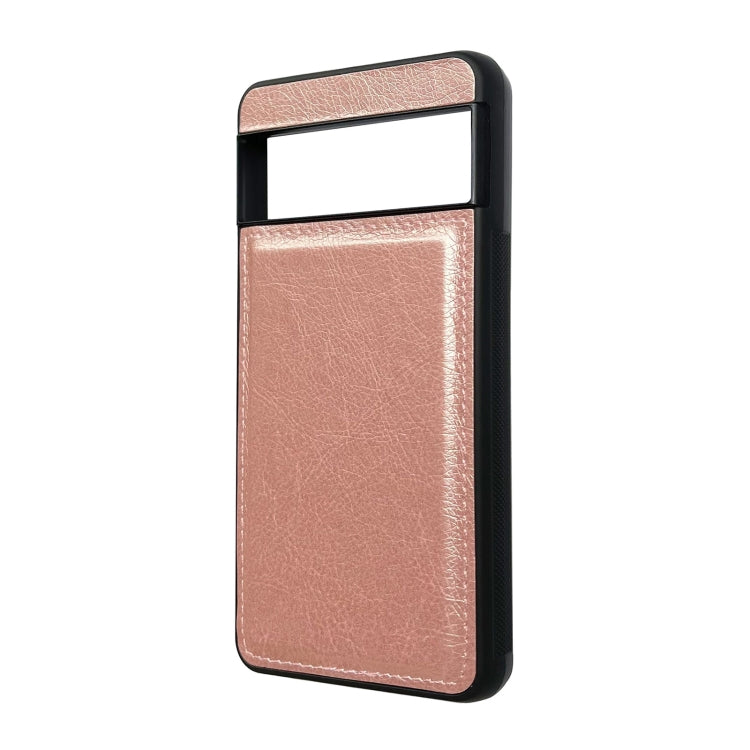 For Google Pixel 9 / Pixel 9 Pro Cowhide Texture Back Cover Phone Case(Rose Gold) - Google Cases by PMC Jewellery | Online Shopping South Africa | PMC Jewellery | Buy Now Pay Later Mobicred