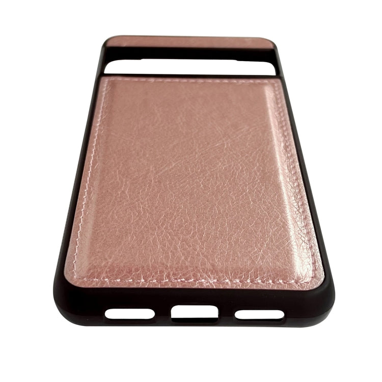 For Google Pixel 9 / Pixel 9 Pro Cowhide Texture Back Cover Phone Case(Rose Gold) - Google Cases by PMC TechLife | Online Shopping South Africa | PMC TechLife | Buy Now Pay Later Mobicred