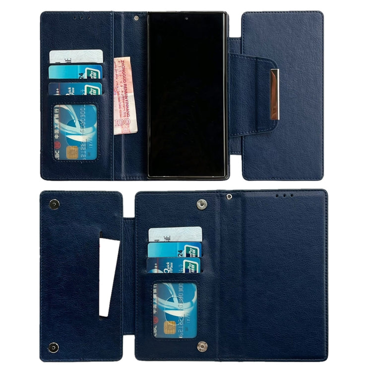 For Google Pixel 9 / Pixel 9 Pro Multifunctional 7-Card Wallet Leather Phone Case(Royal Blue) - Google Cases by PMC TechLife | Online Shopping South Africa | PMC TechLife | Buy Now Pay Later Mobicred