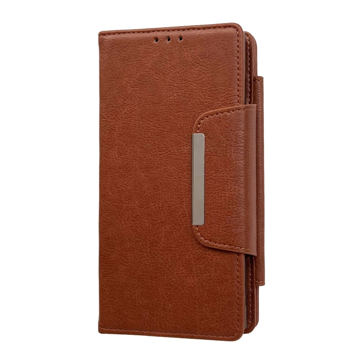 For Google Pixel 8 Pro Multifunctional 7-Card Wallet Leather Phone Case(Brown) - free shipping - PMC TechLife - Order now!