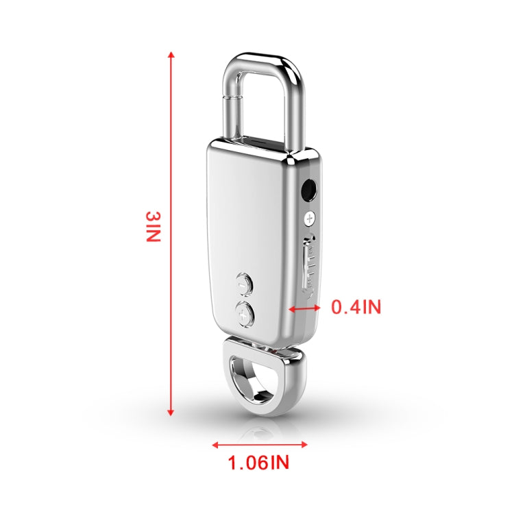 JNN S20 Zinc Alloy Keychain Voice Recorder, Memory:4GB(Black) - Other Style by JNN | Online Shopping South Africa | PMC TechLife | Buy Now Pay Later Mobicred