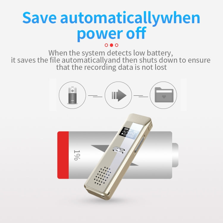 JNN Q7 Mini Portable Voice Recorder with OLED Screen, Memory:16GB(Gold) - Recording Pen by JNN | Online Shopping South Africa | PMC TechLife | Buy Now Pay Later Mobicred