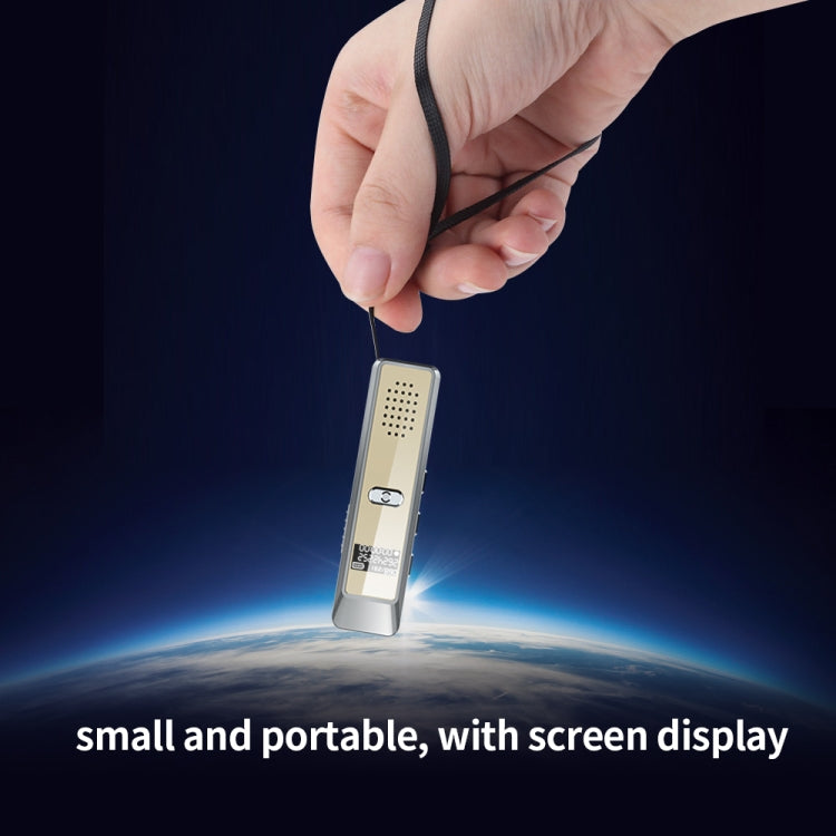 JNN Q7 Mini Portable Voice Recorder with OLED Screen, Memory:16GB(Grey+Gold) - Recording Pen by JNN | Online Shopping South Africa | PMC Jewellery | Buy Now Pay Later Mobicred