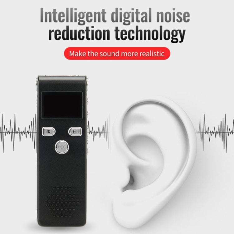 JNN X18 Mini Smart HD Noise Cancelling Voice Recorder, Memory:16GB(Black) - Recording Pen by JNN | Online Shopping South Africa | PMC TechLife | Buy Now Pay Later Mobicred
