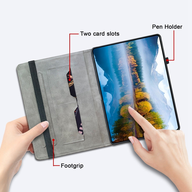For Huawei MatePad T 10s / Enjoy Tablet 2 Crystal Texture Painted Leather Smart Tablet Case(Plum Bossom) - Huawei by PMC TechLife | Online Shopping South Africa | PMC TechLife | Buy Now Pay Later Mobicred