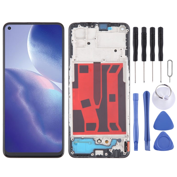 For OPPO Reno6 Z Original AMOLED LCD Screen Digitizer Full Assembly with Frame - LCD Screen by PMC Jewellery | Online Shopping South Africa | PMC Jewellery