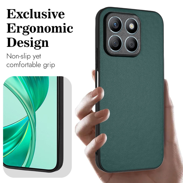 For Honor X8b 4G Global R20 Leather Pattern Phone Single Case(Green) - Honor Cases by PMC Jewellery | Online Shopping South Africa | PMC Jewellery | Buy Now Pay Later Mobicred