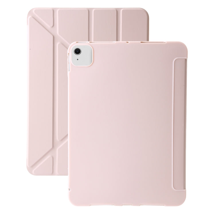 For iPad Air 13 2024 TPU Deformation Flip Leather Tablet Case with Holder(Light Pink) - iPad Air 13 2024 Cases by PMC Jewellery | Online Shopping South Africa | PMC Jewellery | Buy Now Pay Later Mobicred