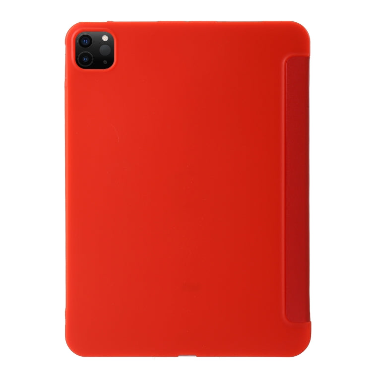 For iPad Pro 13 2024 TPU Deformation Flip Leather Tablet Case with Holder(Red) - iPad Pro 13 2024 Cases by PMC TechLife | Online Shopping South Africa | PMC TechLife | Buy Now Pay Later Mobicred