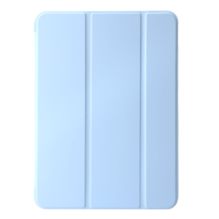 For iPad Pro 13 2024 Three-fold Holder Flip Tablet Leather Case(Sky Blue) - iPad Pro 13 2024 Cases by PMC Jewellery | Online Shopping South Africa | PMC Jewellery | Buy Now Pay Later Mobicred