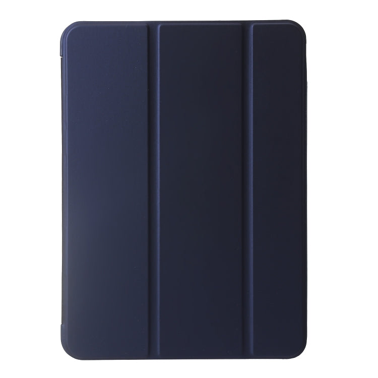 For iPad Pro 11 2024 Three-fold Holder Flip Tablet Leather Case(Dark Blue) - iPad Pro 11 2024 Cases by PMC Jewellery | Online Shopping South Africa | PMC Jewellery | Buy Now Pay Later Mobicred