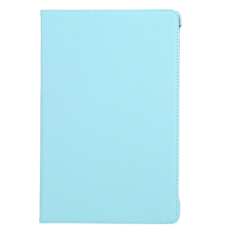 For iPad Pro 13 2024 360 Degree Rotation Litchi Texture Leather Tablet Case with Holder(Sky Blue) - iPad Pro 13 2024 Cases by PMC TechLife | Online Shopping South Africa | PMC TechLife | Buy Now Pay Later Mobicred
