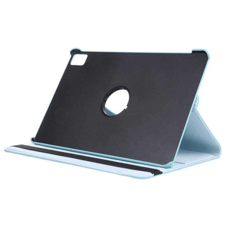 For iPad Air 11 2024 360 Degree Rotation Litchi Texture Leather Tablet Case with Holder(Sky Blue) - iPad Air 11 2024 Cases by PMC Jewellery | Online Shopping South Africa | PMC Jewellery | Buy Now Pay Later Mobicred