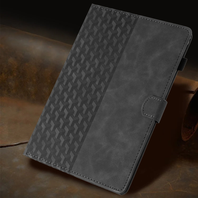 For Lenovo Tab M11/Xiaoxin Pad 11 2024 Building Blocks Embossed Leather Smart Tablet Case(Black) - Lenovo by PMC Jewellery | Online Shopping South Africa | PMC Jewellery | Buy Now Pay Later Mobicred