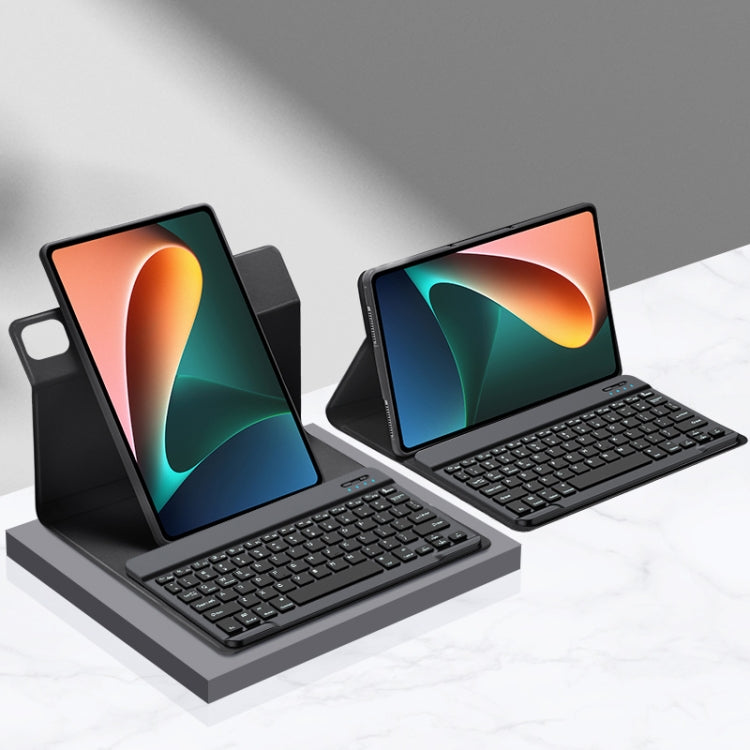 For Xiaomi Pad 6 / Pad 6 Pro 11 inch Detachable Keyboard Smart Tablet Leather Case(Black) - Xiaomi Keyboard by PMC TechLife | Online Shopping South Africa | PMC TechLife | Buy Now Pay Later Mobicred